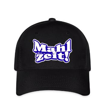 Endlich Mahlzeit! Guten Appetit - Flexfit Cap - Schwarz - Vorne