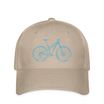 VTT Lineart Blue – Cadeau pour VTT - Casquette Flexfit - kaki - Devant