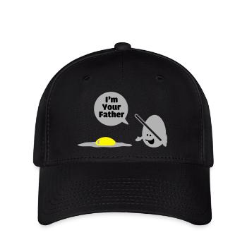egg vader - Flexfit Cap - Schwarz - Vorne