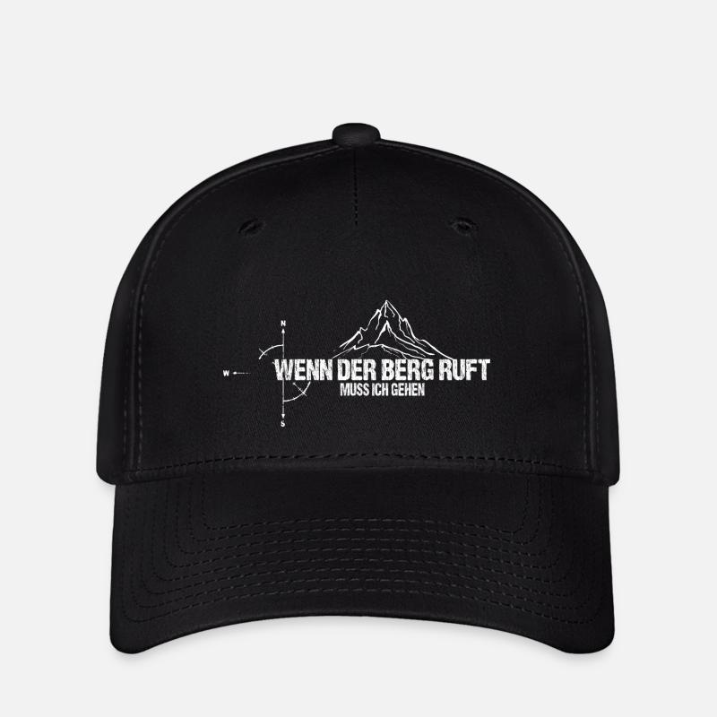 Wenn der Berg ruft - Flexfit Cap - Schwarz