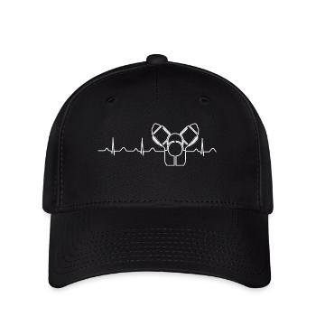 Moto Guzzi Heartbeat w - Flexfit Cap - Schwarz - Vorne