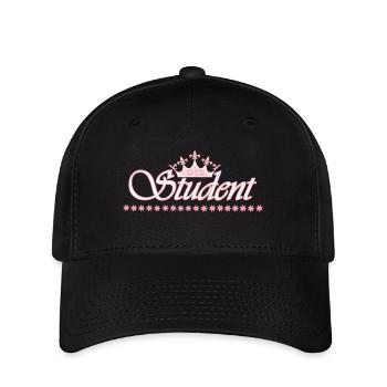 couronne de l'élève - ROSE-BLANC - Casquette Flexfit - noir - Devant