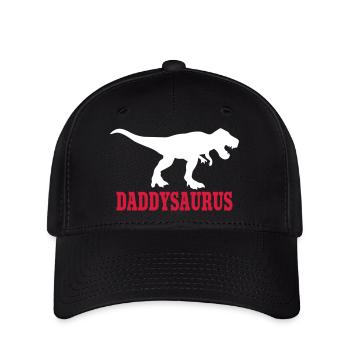 Daddy Saurus - Flexfit Cap - Schwarz - Vorne
