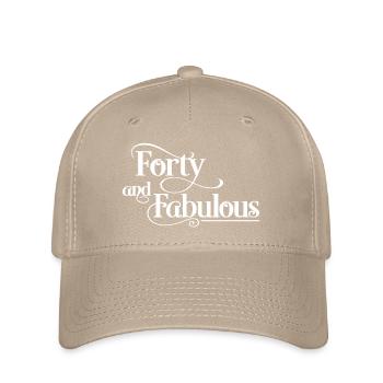40 Geburtstag - Flexfit Cap - Khaki - Vorne