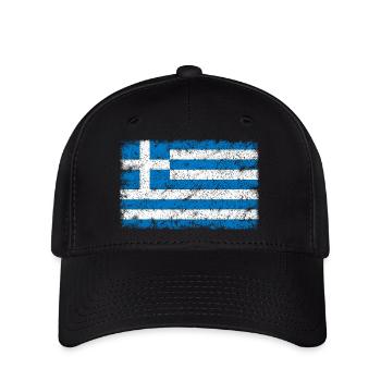 Grèce - Casquette Flexfit - noir - Devant