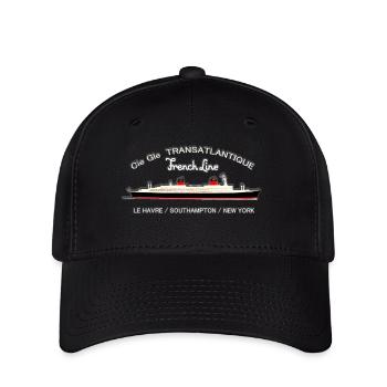 PAQUEBOT FRANCE - Flexfit Cap - black - Front