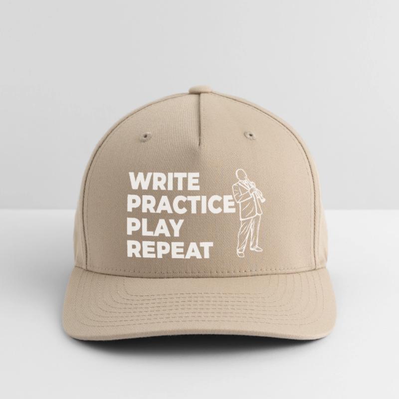 Writing, practicing, playing, repeating Flexfit Cap