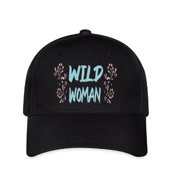 Wilde Frau - Flexfit Cap - Schwarz - Vorne