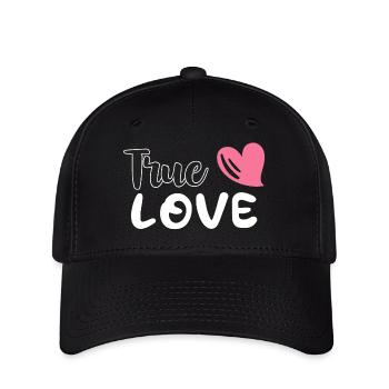 True Love - Flexfit Cap - black - Front