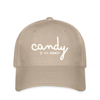 LES BONBONS SONT MON HÉROÏNE - Casquette Flexfit - kaki - Devant