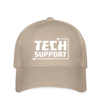 Tech Support - Flexfit Cap - khaki - Front