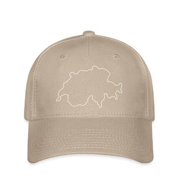 Switzerland Country Contour - Flexfit Cap - khaki - Front
