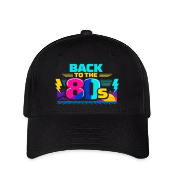 Back to the 80s Neon - Flexfit Cap - black - Front
