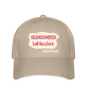 GELENKSCHMERZEN WECHSELJAHRE MENOPAUSE - Flexfit Cap - Khaki - Vorne