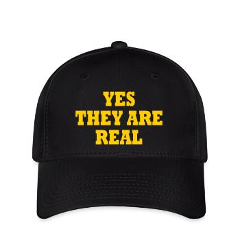 yes they are real - Casquette Flexfit - noir - Devant