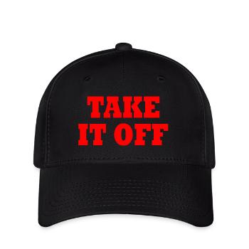 Take it off - Flexfit Cap - Schwarz - Vorne