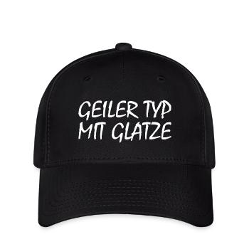 geiler typ mit glatze - Flexfit Cap - Schwarz - Vorne