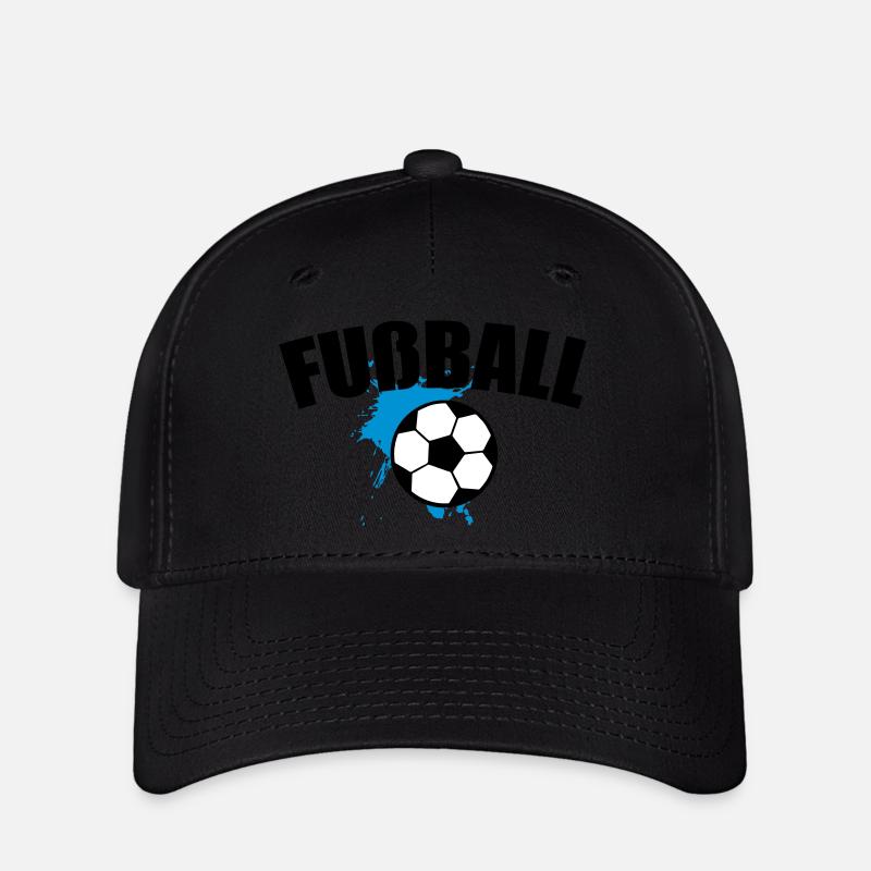 Fußball Soccer Splash 3c - Flexfit Cap - Schwarz