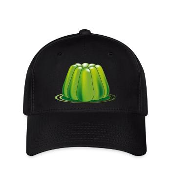 dessert de gelée verte - Casquette Flexfit - noir - Devant