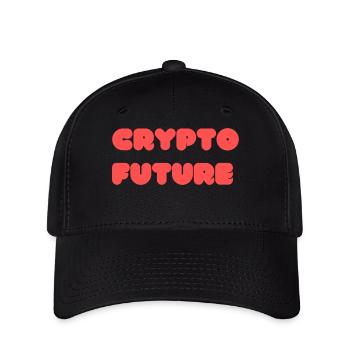Krypto Zukunft - Flexfit Cap - Schwarz - Vorne