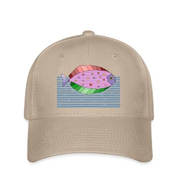 Poisson - Casquette Flexfit - kaki - Devant