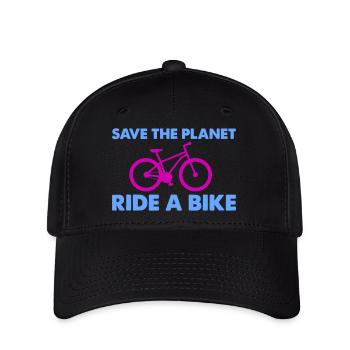 ride a bike - Flexfit Cap - black - Front