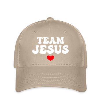 Team Jesus - Flexfit Cap - khaki - Front