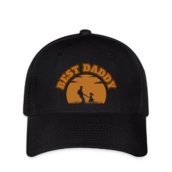 Best Daddy Brown - Flexfit Cap - black - Front