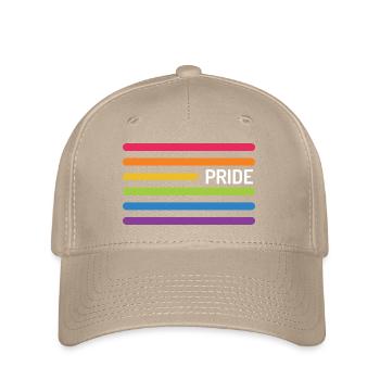 LGBT Pride Monat - Pride! - Flexfit Cap - Khaki - Vorne