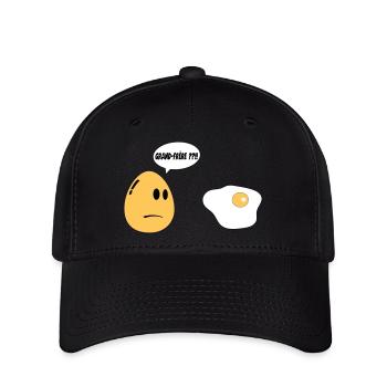 Grand Frère oeuf - Casquette Flexfit - noir - Devant