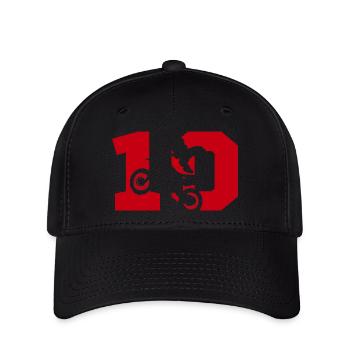Moto 10 biker - Flexfit Cap - black - Front