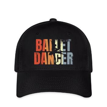 Danseuse de ballet vintage - Casquette Flexfit - noir - Devant