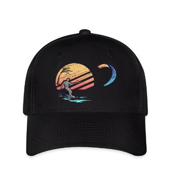 Go Kite - Flexfit Cap - Schwarz - Vorne
