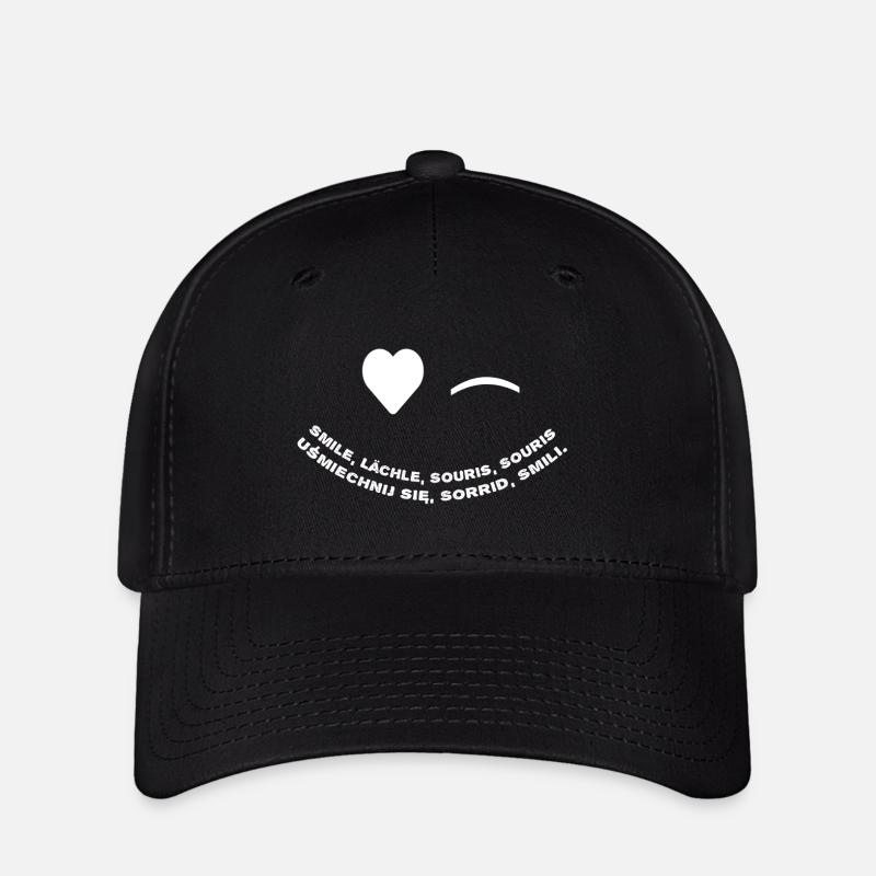 Lächeln - Flexfit Cap - Schwarz