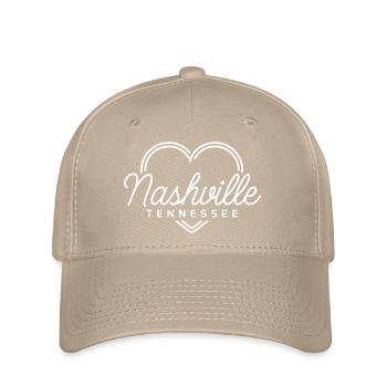 Nashville, Tennessee - Flexfit Cap - Khaki - Vorne