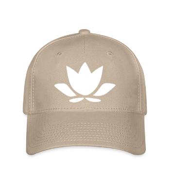 Lotus Flower, Lotus Flower, White Flower, Yoga Blossom - Flexfit Cap - khaki - Front