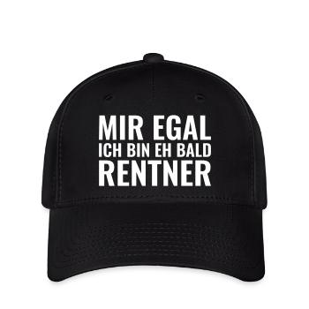 Mir egal ich bin eh bald Rentner - Flexfit Cap - Schwarz - Vorne