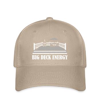 Big Deck Energy Grafik - Flexfit Cap - Khaki - Vorne
