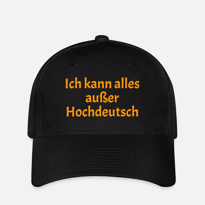 Hochdeutsch - Flexfit Cap - Schwarz