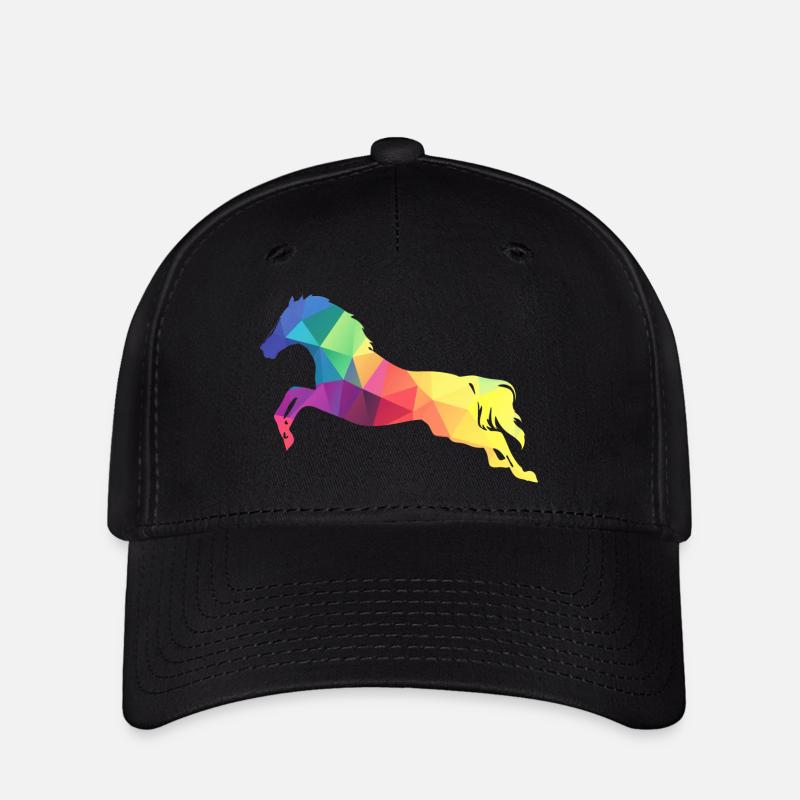Saut de cheval - Casquette Flexfit - noir