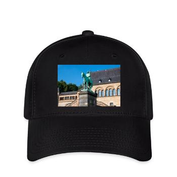 Reiterstandbild Wilhelms I. in der Kaiserpfalz - Flexfit Cap - Schwarz - Vorne