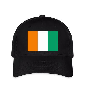 Ivory Coast / Flag of Côte d'Ivoire - Flexfit Cap - black - Front