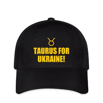 taurus for ukraine - Flexfit Cap - black - Front
