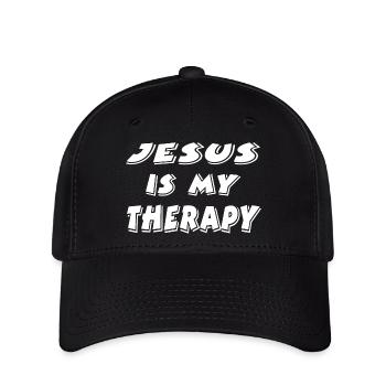 Jesus - Flexfit Cap - Schwarz - Vorne