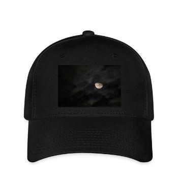Mond - Flexfit Cap - Schwarz - Vorne