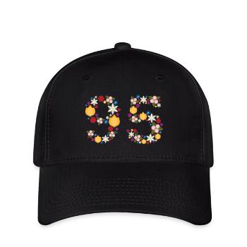 Fleurs 95 - Casquette Flexfit - noir - Devant