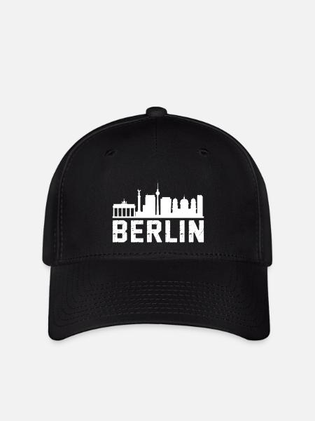 Berlin Skyline - Flexfit Cap - Schwarz