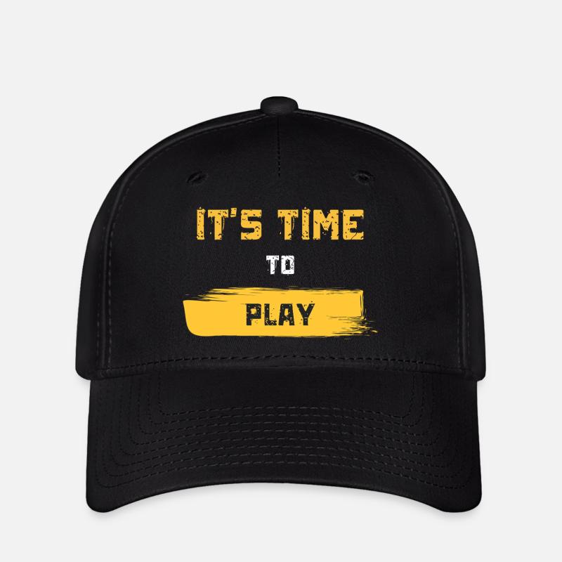 MTGAMING | It's Time To Play - Gaming Apparel - Flexfit Cap - black