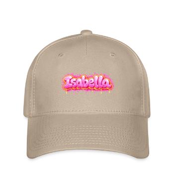 ISABELLA GRAFFITI NAME FÜR PERFEKTES GESCHENK DRUCKBAR - Flexfit Cap - Khaki - Vorne