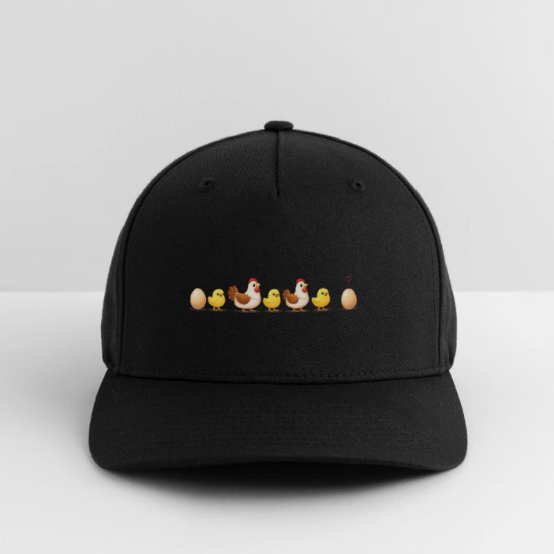 Evolution oeuf poussin poule darwin Casquette Flexfit
